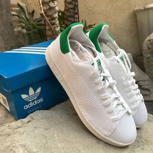 NIB ADIDAS Stan Smith Primeknit Shoes Green